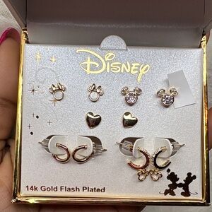 Disney Gold and Silver Earring Set